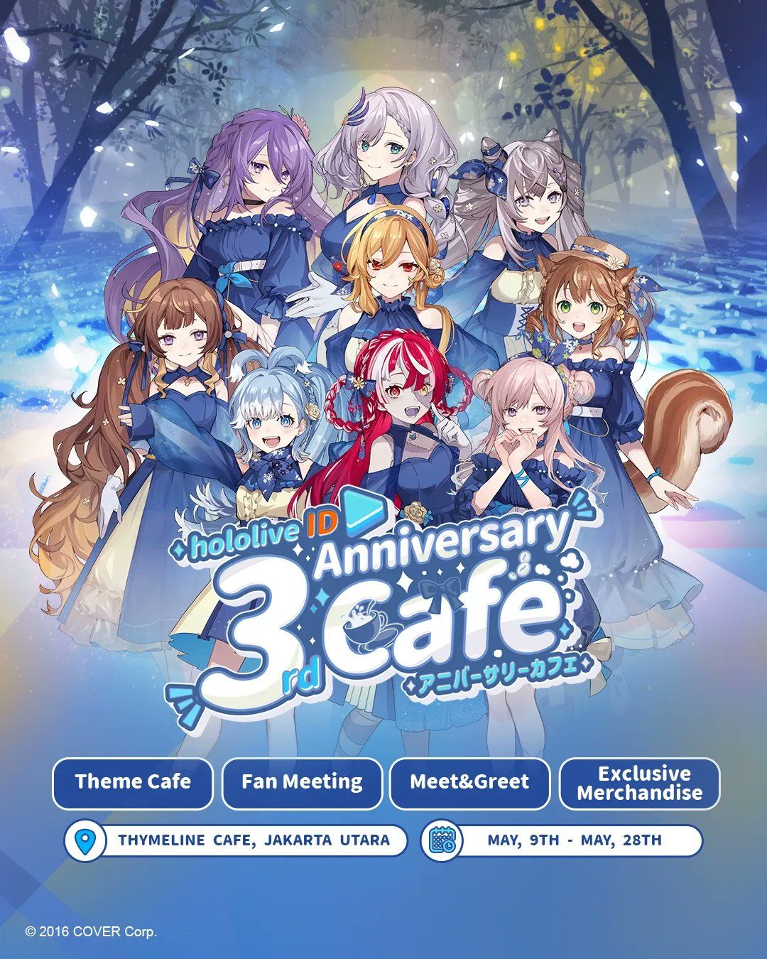hololive ID 3rd Anniversary Cafe.