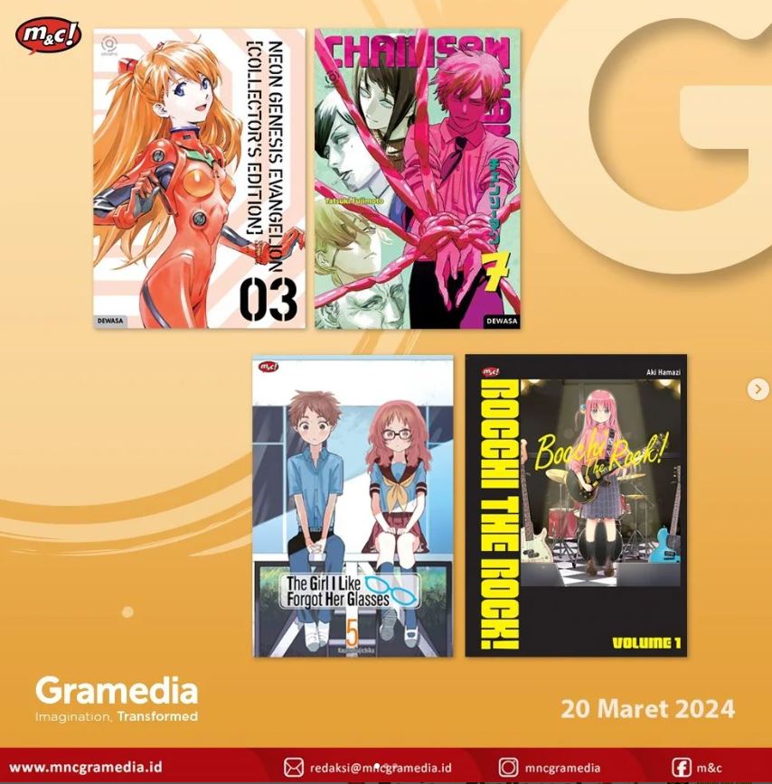 Bocchi the rock m&c gramedia