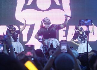Super Idol LadyBeard Rocks East Java at Chibicon 7 Surabaya A photo of LadyBeard's performance at Chibicon 7 Surabaya, Presented by Japan Culture Daisuki