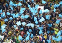 Perilaku Tertib: Suporter Jepang Bersihkan Sampah Seusai Menonton Piala Dunia