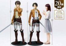 7-11 Jepang Menjual Figur Life-Size Eren & Levi Shingeki no Kyojin
