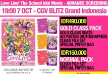 CGV Blitz Grand Indonesia Adakan Advance Screening Love Live! School Idol The Movie