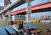 Jalur LRT Palembang Akan Berdampingan Dengan Jembatan Ampera