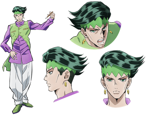 Rohan Kishibe (disuarakan oleh Sakurai Takahiro), seorang kartunis yang tinggal di kota Morioh. Ia adalah orang yang cukup egosentris, namun cukup handal dalam menggambar. Rohan memiliki tekad untuk mengungkap misteri yang ada di kota Morioh.