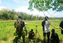 Wah! Railfans Ini Asik Hunting KLB Sambil Dijaga TNI
