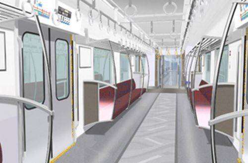 Gambaran interior Nishitetsu seri 9000 | Sumber: railjournal (klik foto)