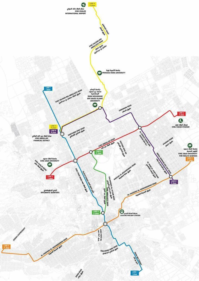 Riyadh Metro_with landmarks