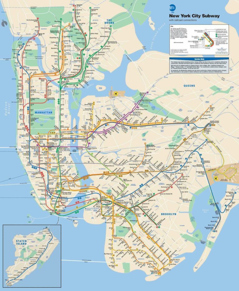 Peta New York Subway | Sumber: Wikipedia