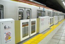 Pintu Peron Otomatis Mulai Banyak Dipakai di Kereta Api Jepang Pintu peron pada stasiun milik Tokyo Metro di Jalur Fukutoshin | Foto: japantimes.co.jp