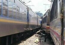KTM Komuter Bertabrakan Dengan KRL ETS Di Batang Kali KA KTMB Komuter dan KRL ETS Komuter bertabrakan di dekat Stasiun Batang Kali, Malaysia | sumber: nst.com.my