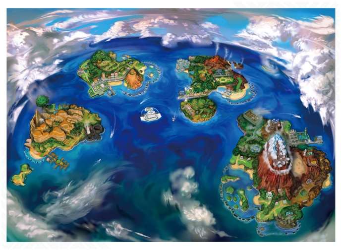 pokemon sun moon alola region