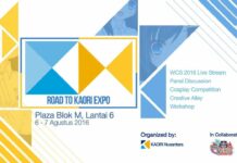 Persembahan Terbaru: Road to KAORI Expo, 6-7 Agustus 2016
