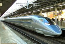 Jepang Kembali Dihantam Gempa, Layanan Shinkansen Jalur Sanyo Terhenti ilustrasi Shinkansen seri 500 milik JR West yang beroperasi di jalur Sanyo | Sumber: allaboutjapantrains.com