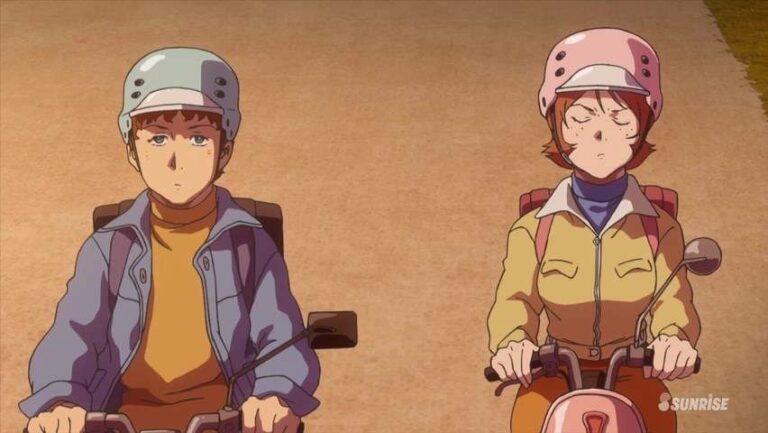 Frau Bow dan Amuro sebelum One Year War dimulai