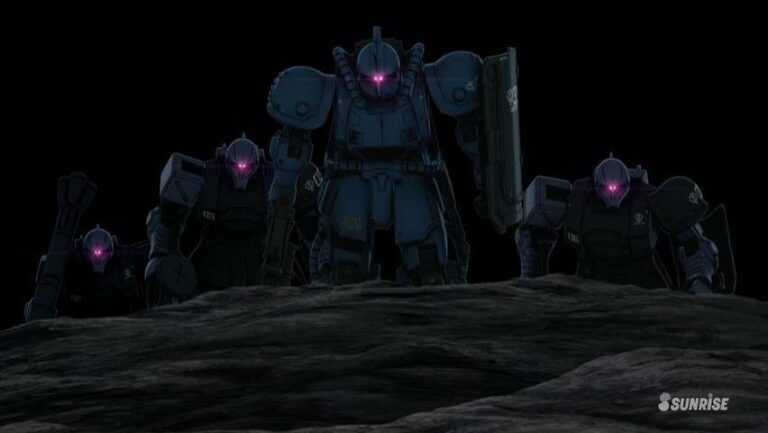 Penampakan MS-05 Zaku I di Bulan