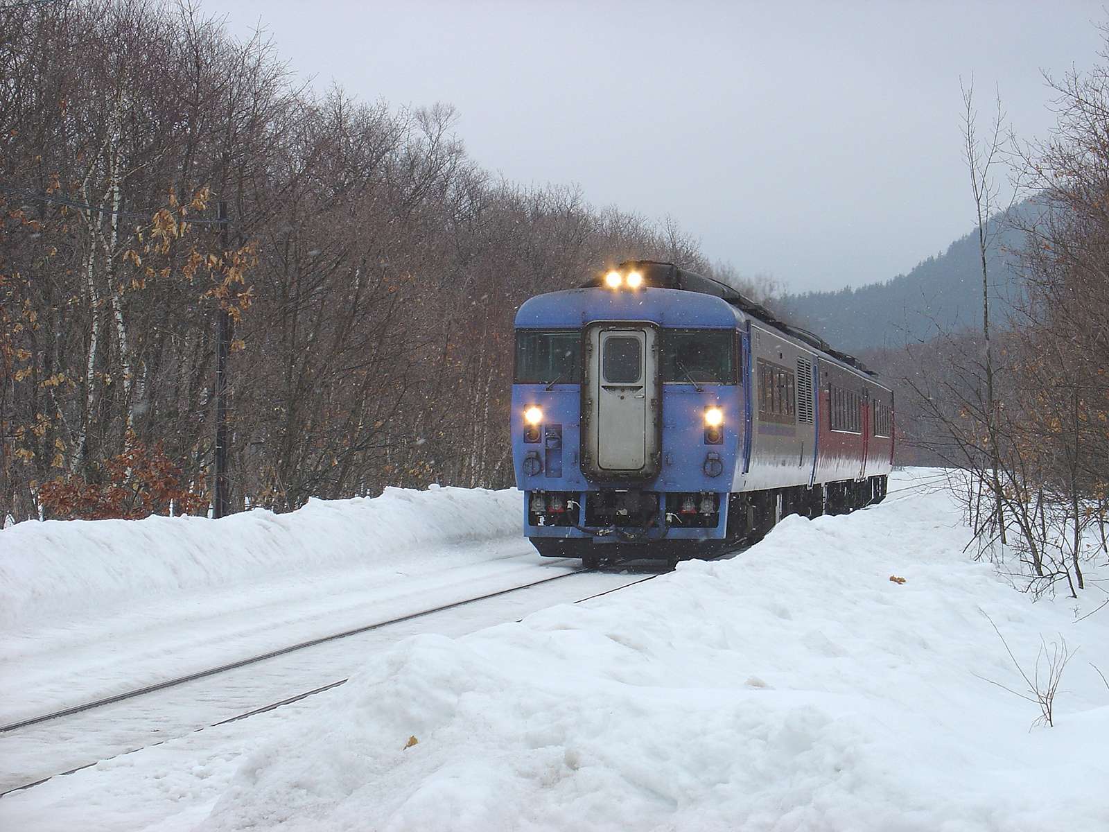 japanese train of hokkaido japan