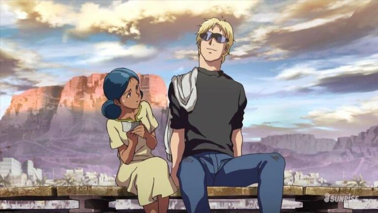 Lalah Sune dan Char Aznable duduk bersama