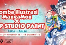 Manga-Mon Mengadakan Lomba Ilustrasi Ke-6 Bersama Clip Studio Paint
