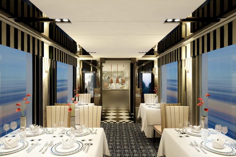 Ilustrasi Interior Kereta Restorasi | Sumber: JR West