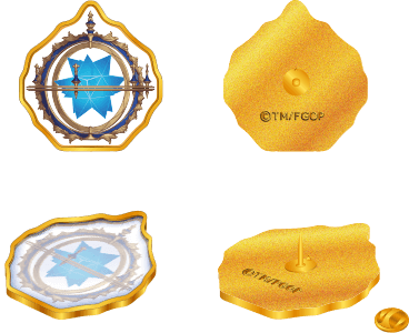 Pin eksklusif yang dibagikan secara cuma-cuma di acara FGO Winter Festival (sumber: www.fate-go.jp/winter/).