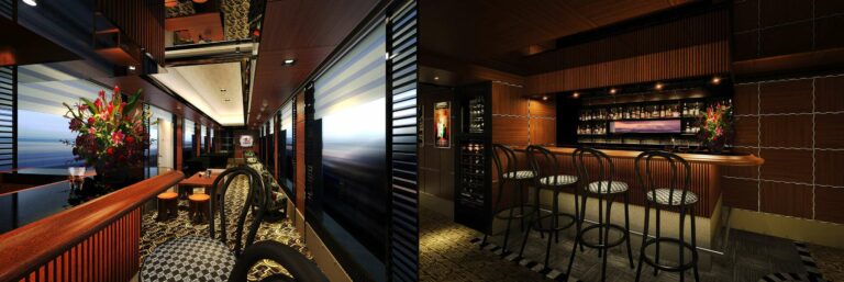 Ilustrasi Interior dari Lounge Car | Sumber: JR West