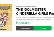 Tema Line The Idolm@ster Cinderella Girls Passion Rilis di Indonesia