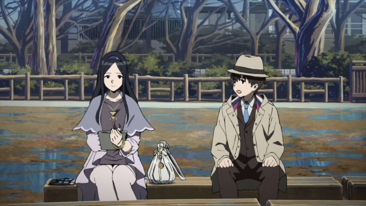 Ririka Nishizono bercengkerama dengan detektif Shun Moritsuka. (Project OC9/Chiyo st.inc.)