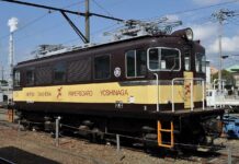Gakunan Electric Railway Cari Pembeli Untuk Lokomotif Listrik Tuanya Lokomotif listrik tipe ED40, ED403 milik Gakunan Electric Railway (Wikipedia / Chabata K)