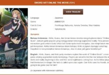 Sah! Sword Art Online: Ordinal Scale Turut Hadir di Cinemaxx