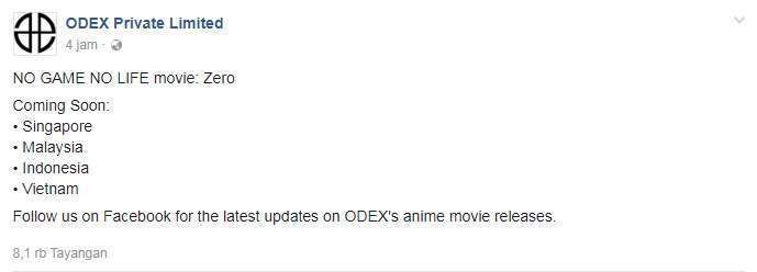 no game no life zero siap hadir di cgv cinemas indonesia - 1 HD Gallery | Kaori Nusantara 2025