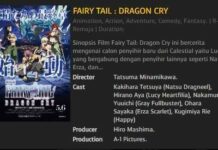 Platinum Cineplex akan Turut Memutar Fairy Tail: Dragon Cry