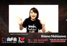 Jelang C3 AFA Jakarta 2017, Shiena Nishizawa Menyapa Penggemarnya di Indonesia