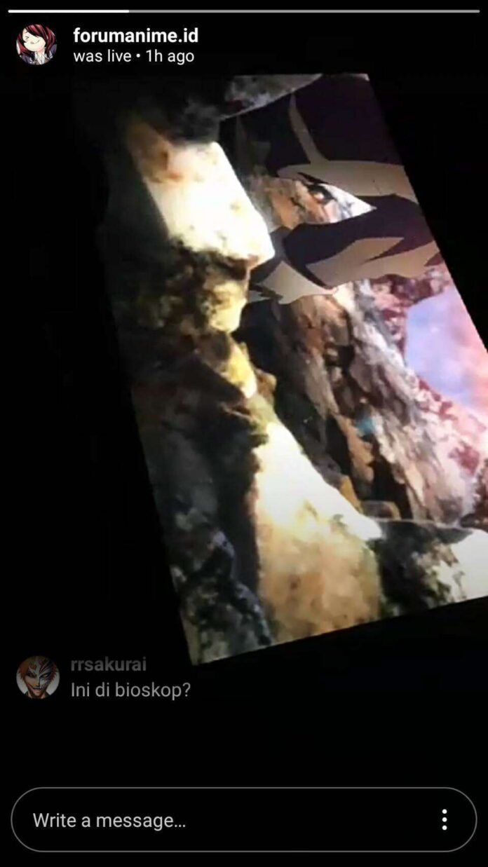 Pembajakan film No Game No Life oleh akun Instagram forumanime.id