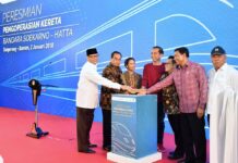 Presiden Joko Widodo Resmikan Operasional KA Bandara Soekarno-Hatta Presiden Joko Widodo Resmikan Operasional KA Bandara