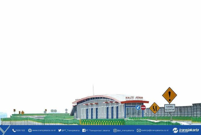 Halte JORR Sumber: PT. Transportasi Jakarta (Facebook)