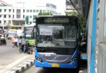 Bus Maxi Steady Safe Resmi Layani Transjakarta