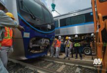 Akhirnya, Kereta MRT Jakarta Mendarat di Depo Lebak Bulus