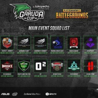 PUBG Main Event Squad List Garuda Cup