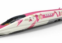 Shinkansen Hello Kitty Mulai Beroperasi Shinkansen Hello Kitty