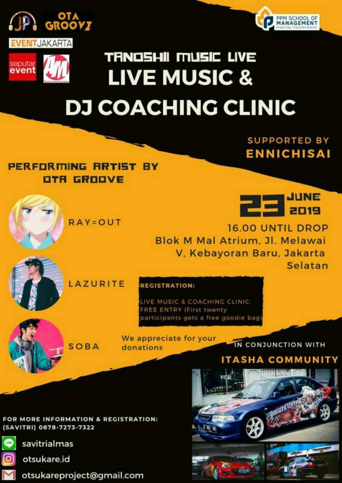 Tanoshii Japan Music Live & DJ Coaching Clinic supported by Ennichisai Tanoshii Japan Music Live