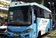 Bus Transjakarta Bernomor KAJ-160 Terbakar Di Basuki Rahmat