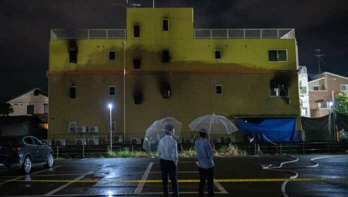 Arson Attack On Kyoto Animation Studio pembakaran kyoto animation