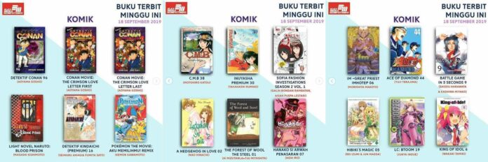 komik Jadwal Terbit Komik Tanggal 18 September 2019