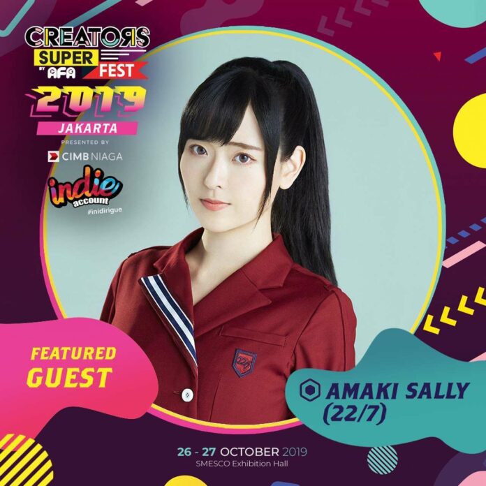 sally-amaki-creators-super-fest-2019-jakarta sally amaki 22/7 creators super fest 2019 jakarta