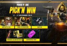 Sambut FFWS 2019, Garena Bagikan Bundle Eksklusif Golden Hood Gratis di Event Pick’n Win golden hood