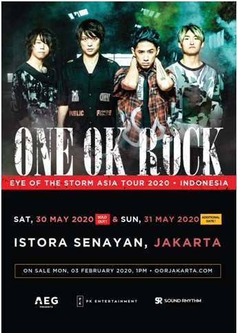 one ok rock eye of the storm asia tour 2020