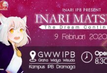 INARI Matsuri 2020 Institut Pertanian Bogor (IPB), 9 Februari 2020 Inari Matsuri 2020 IPB