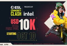 ESL meluncurkan ESL Community Clash, dipersembahkan oleh Intel, turnamen regional baru untuk Valorant di Asia Tenggara dengan total hadiah sebesar US$10.000 ESL