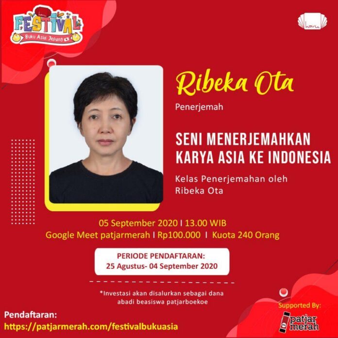 Kelas Penerjemahan Ibu Ribeka Ota - Festival Buku Asia - Penerbit Haru