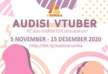 Ayo Menjadi Vtuber! Ikuti Audisi Arunika Production! Arunika